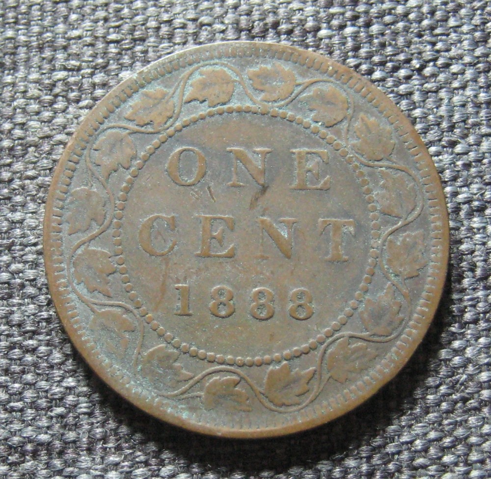 1888  Canada Large Cent - * Victoria * - (P4786)