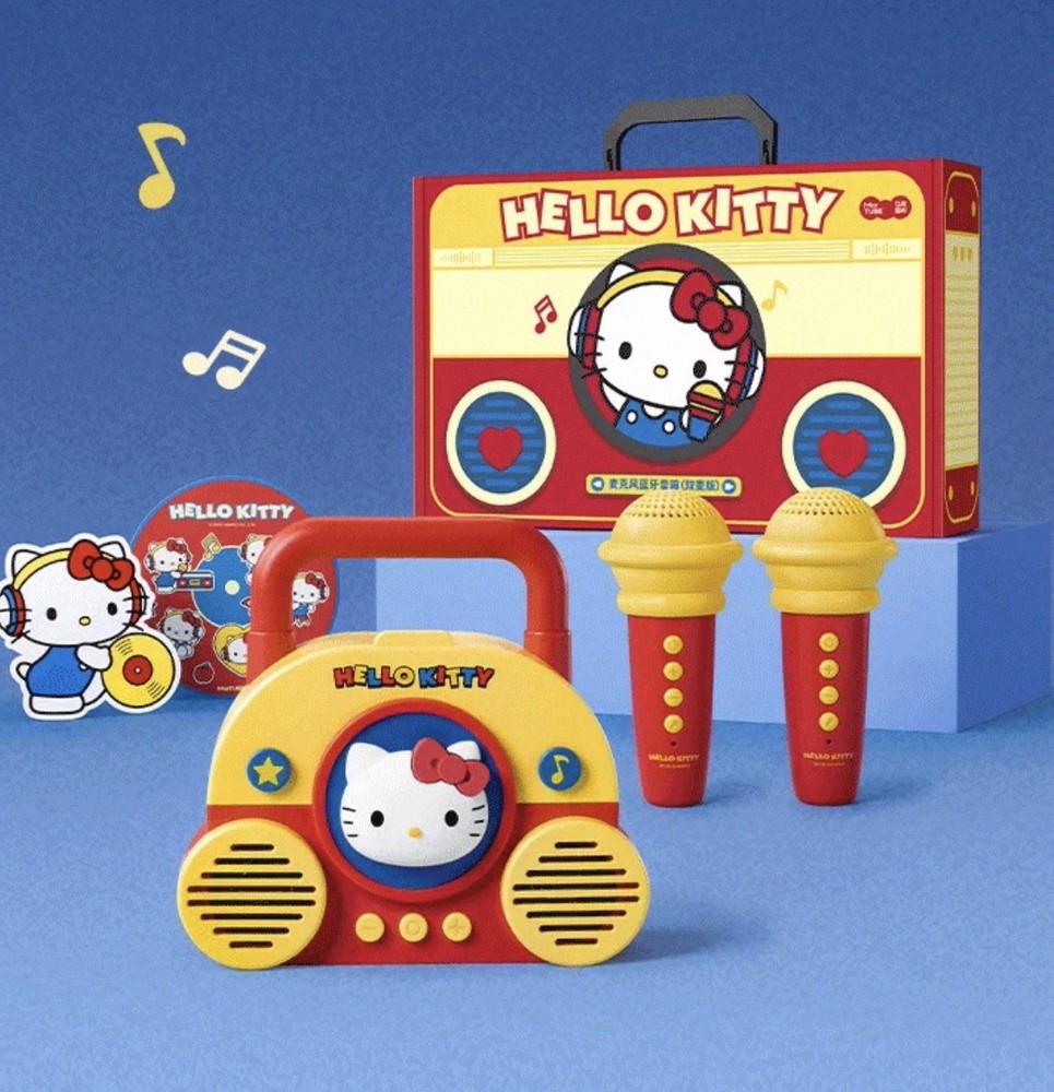 Hello Kitty Microphone Bluetooth Speaker-Cute Portable Sound System