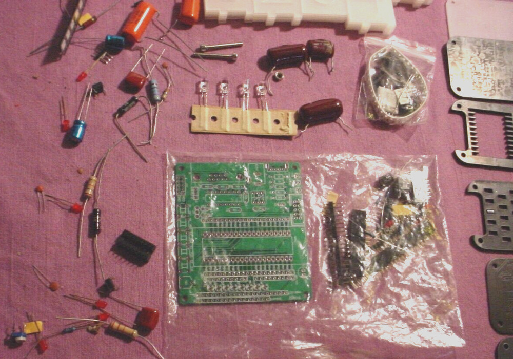 DIY Nixie LED DIGITS Clock Kit SOLDER TYPE SURFACE MOUNT COMPONENTS USB BUILDERS