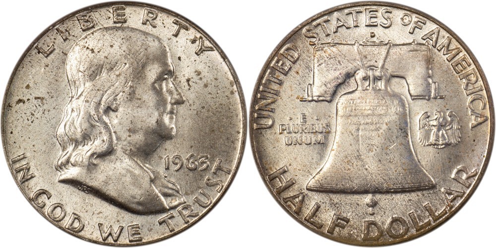 1963-D Franklin Half Dollar - CH BU!