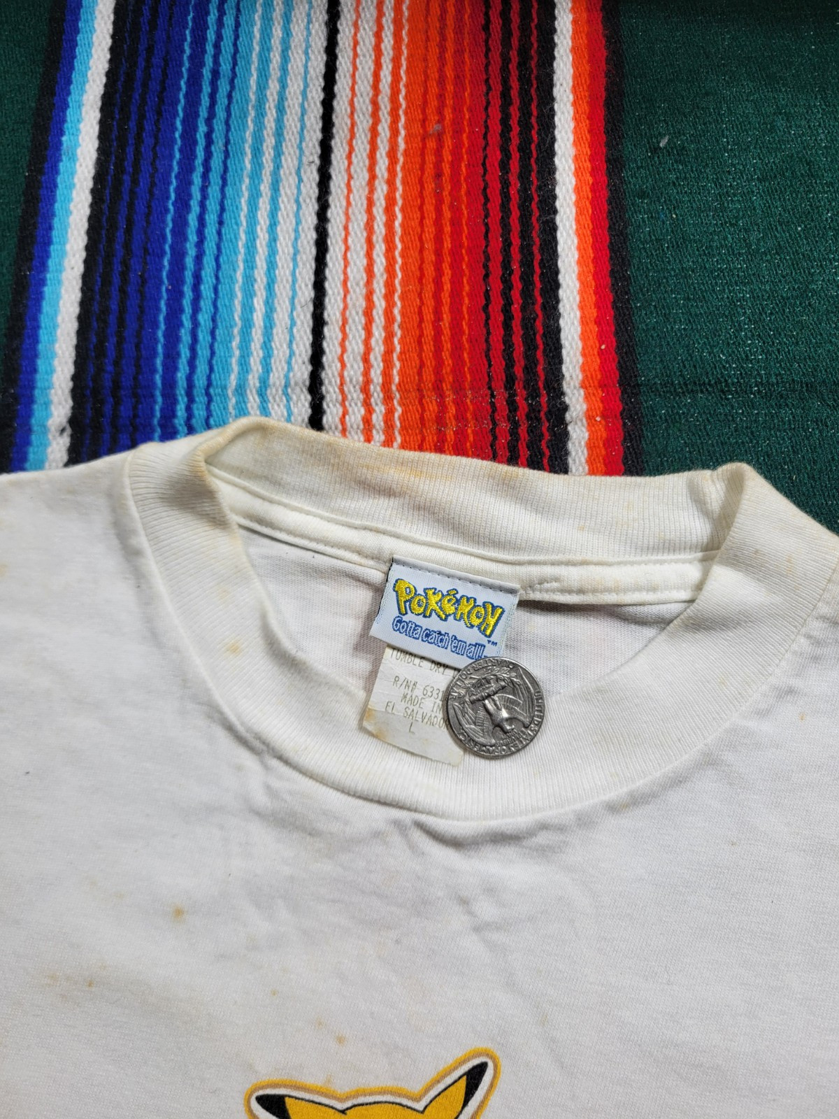 Vintage Pokemon 1999 Nintendo T-Shirt Youth Large