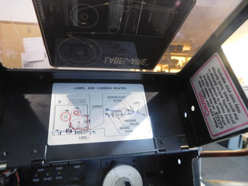 Sato (Label-Aire) Model: M-8485S Barcode Printer.