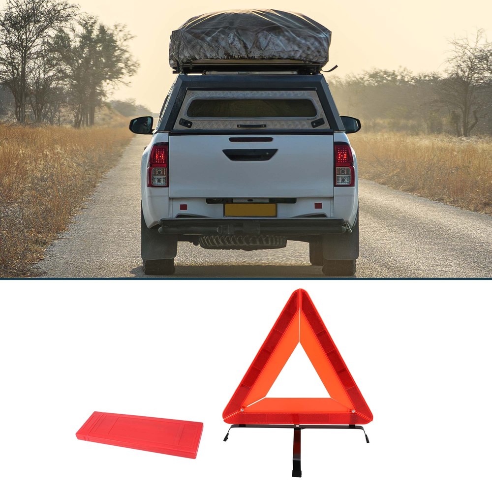 Car Safety Warning Triangle with Storage Case Triangle Warning Sign 1 Pc