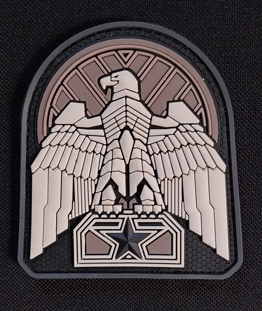 INDUSTRIAL EAGE 3D PVC Rubber Hook Backing Bag Uniform Morale Combat PATCH ~ MSM