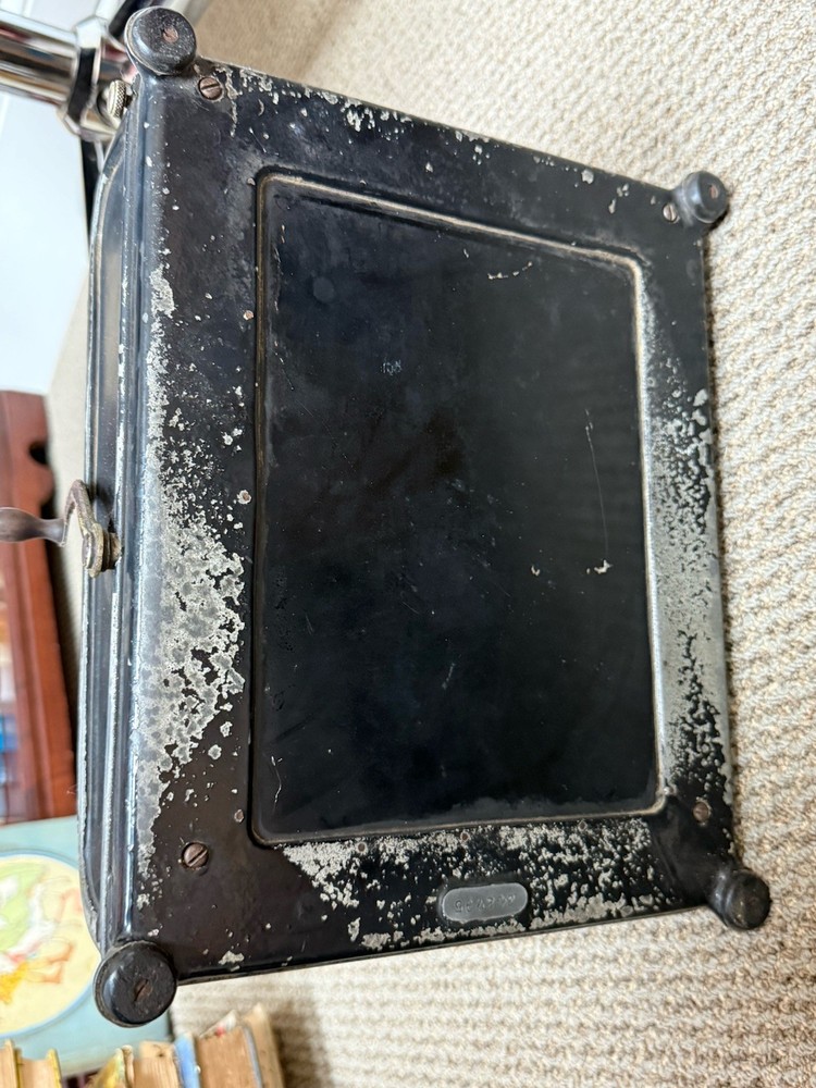 Antique Burroughs Adding Machine Old Calculator With handle