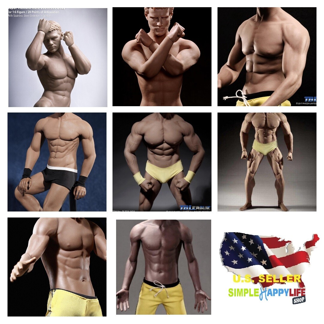 PHICEN TBLeague 1/6 scale Steel Skeleton Male MUSCULAR SEAMLESS FIGURE Body❶USA❶
