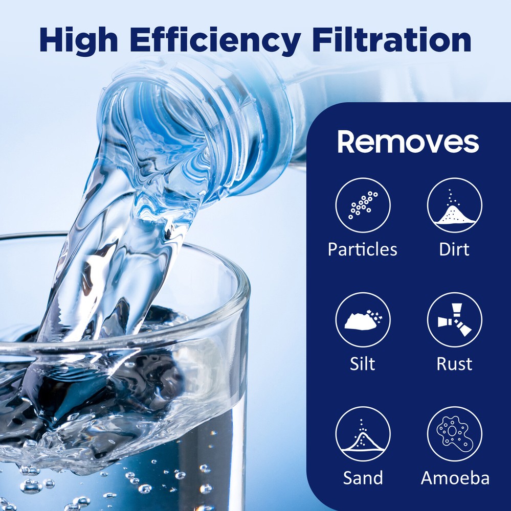 Universal 10" x 2.5" Whole House String Wound Sediment Water Filter Replacement