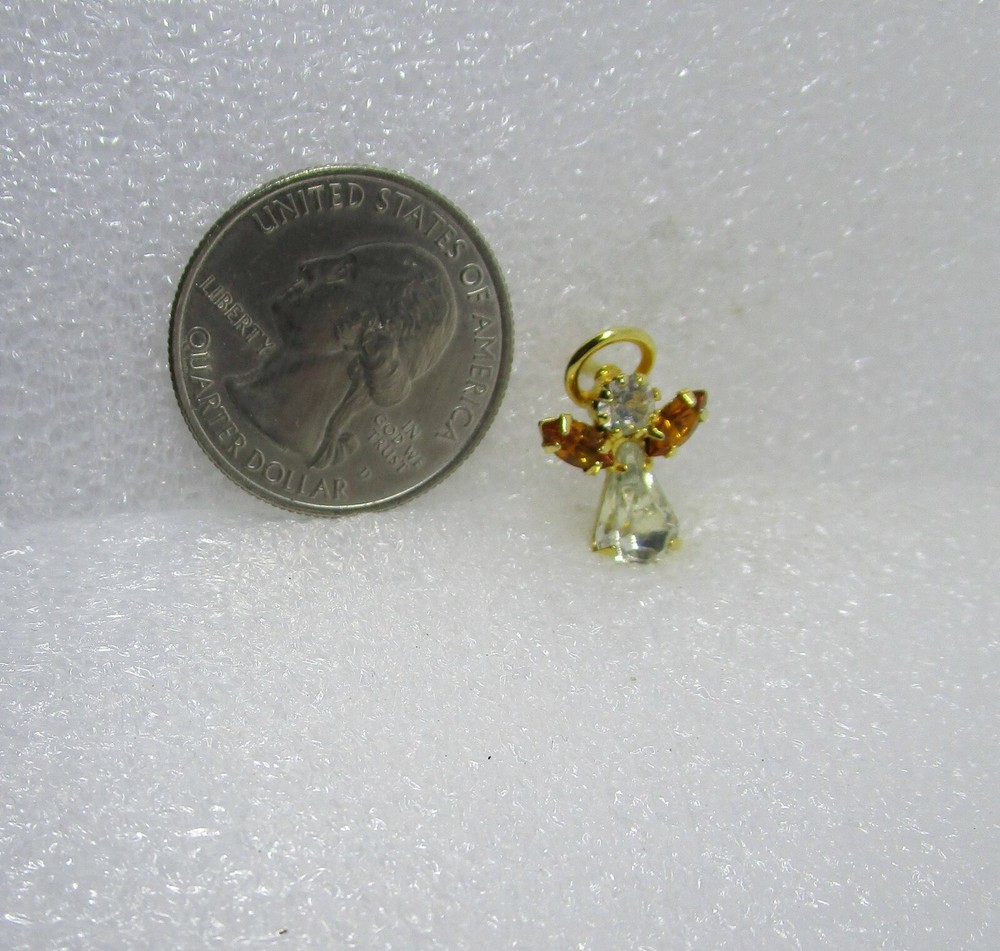 Rhinestone Angel Pin