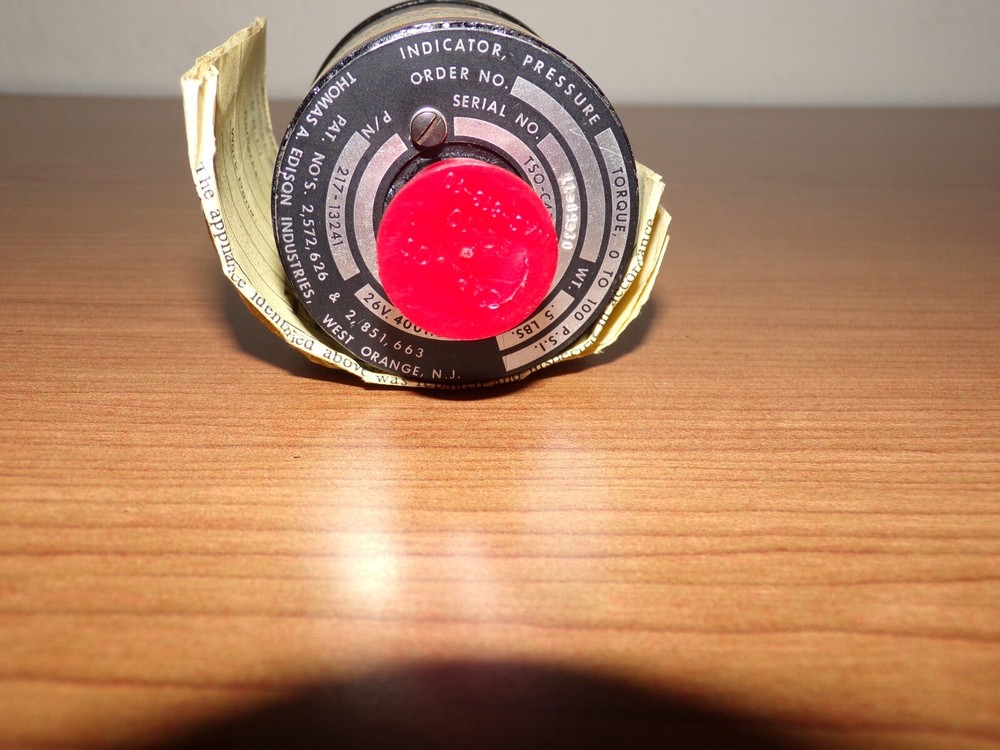 Thomas Edison Torque Pressure Indicator 217-13241