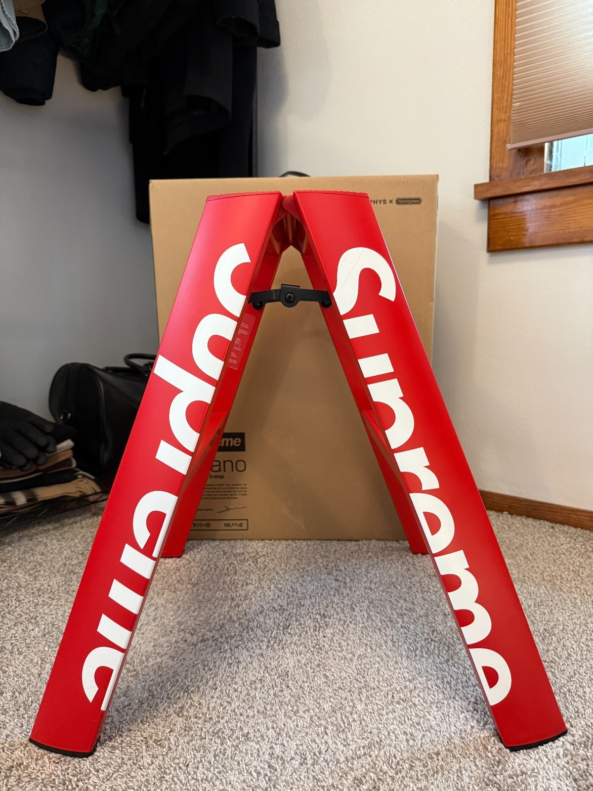 Supreme Lucano Step Ladder Red Box Logo FW18 100% Authentic (BRAND NEW)