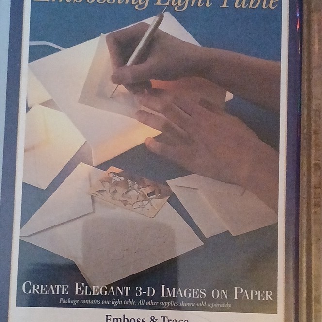 Embossing Light Table for 3D Image Creation and Paper Embossing