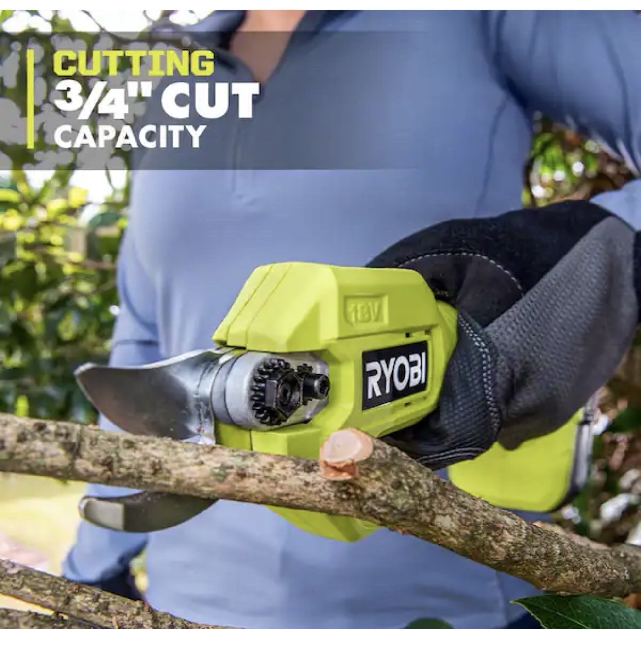 RYOBI ONE+ 18V Cordless Pruner (Tool Only) - P2504VNM