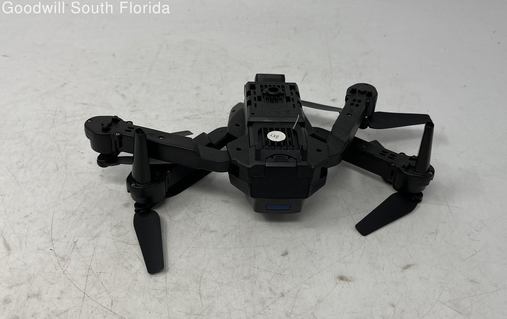 Black Foldable Remote Control Quadcopter Drone With HD Camera Not Tested