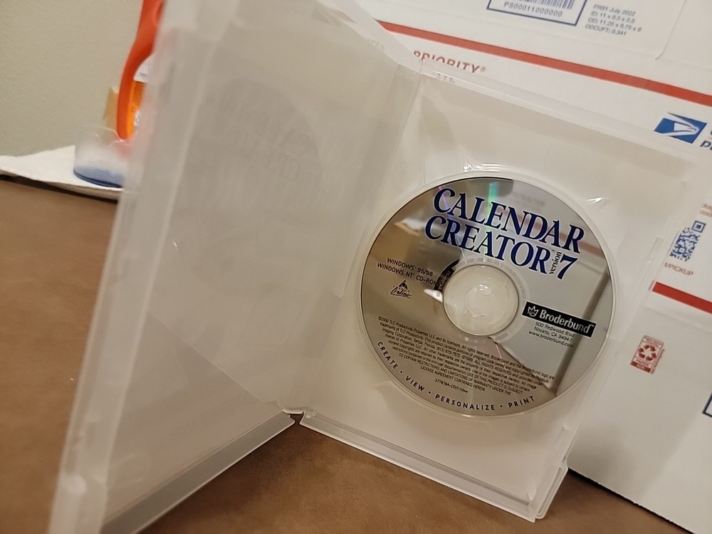 Broderbund Calendar Creator Version 7 For Windows 95/98 Windows NT (CD-ROM)