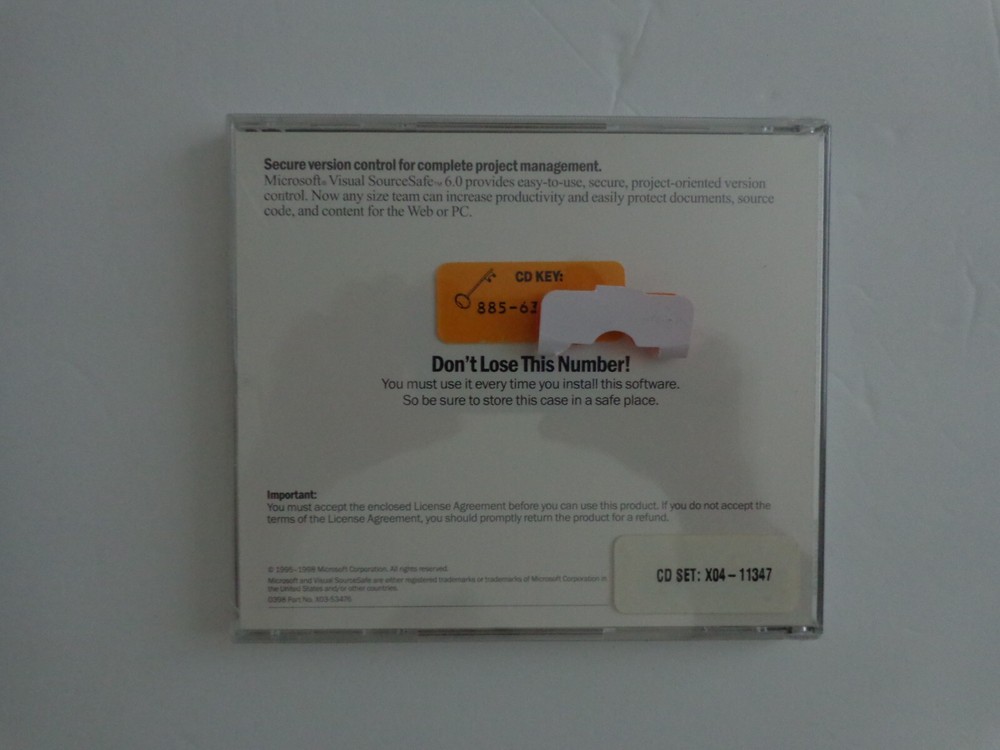 Microsoft Visual SourceSafe 6.0 For Windows