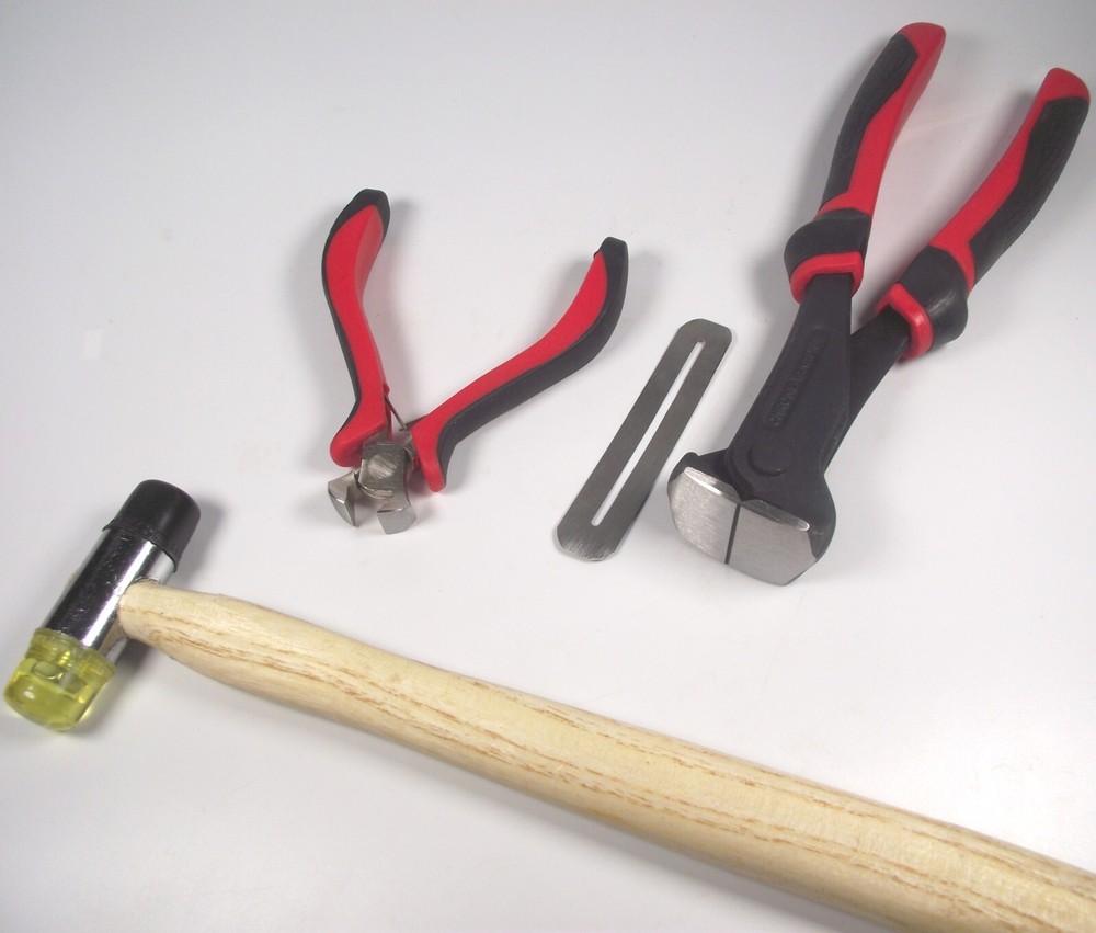 Fret Replacement Kit with Soft Grip Handles.  Pullers, Cutters, Mallet & Strip.