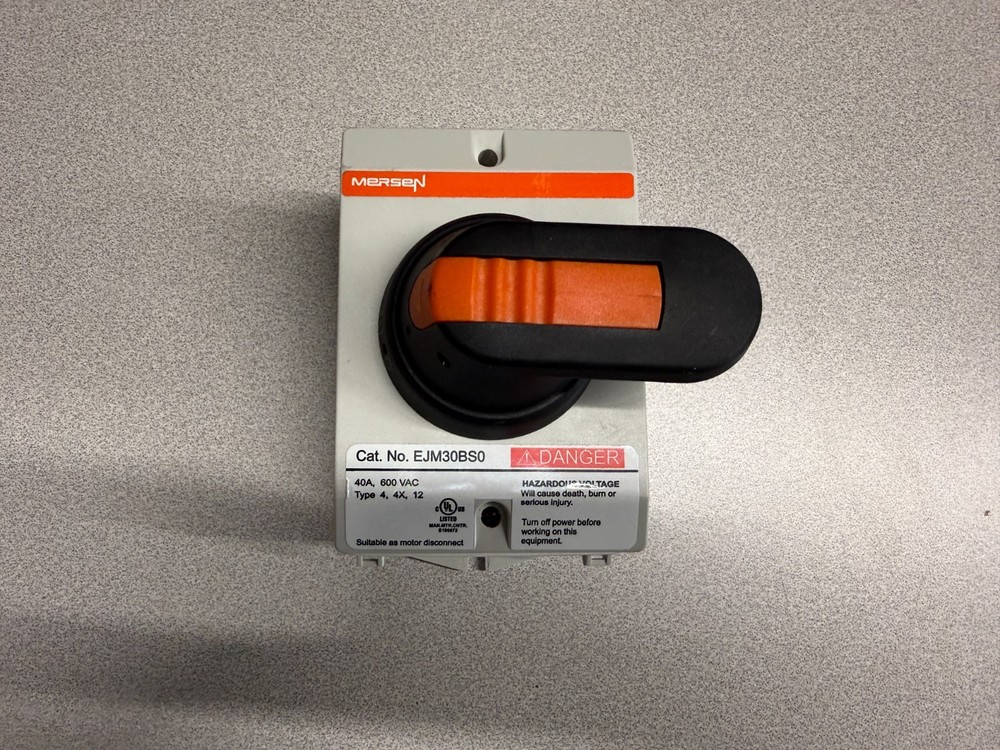 DISCONNECT SWITCH, 40 AMP, 600VAC, MERSEN EJM30BS0