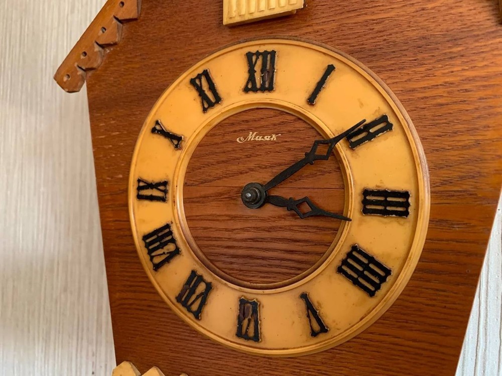 Soviet Vintage Cuckoo clock, USSR clock, Soviet working clock, Working cuckoo