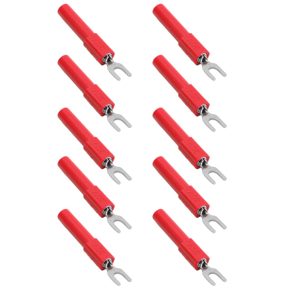 10pcs Fork Spade Wire Connectors High Quality Testing Multimeter Trending↑