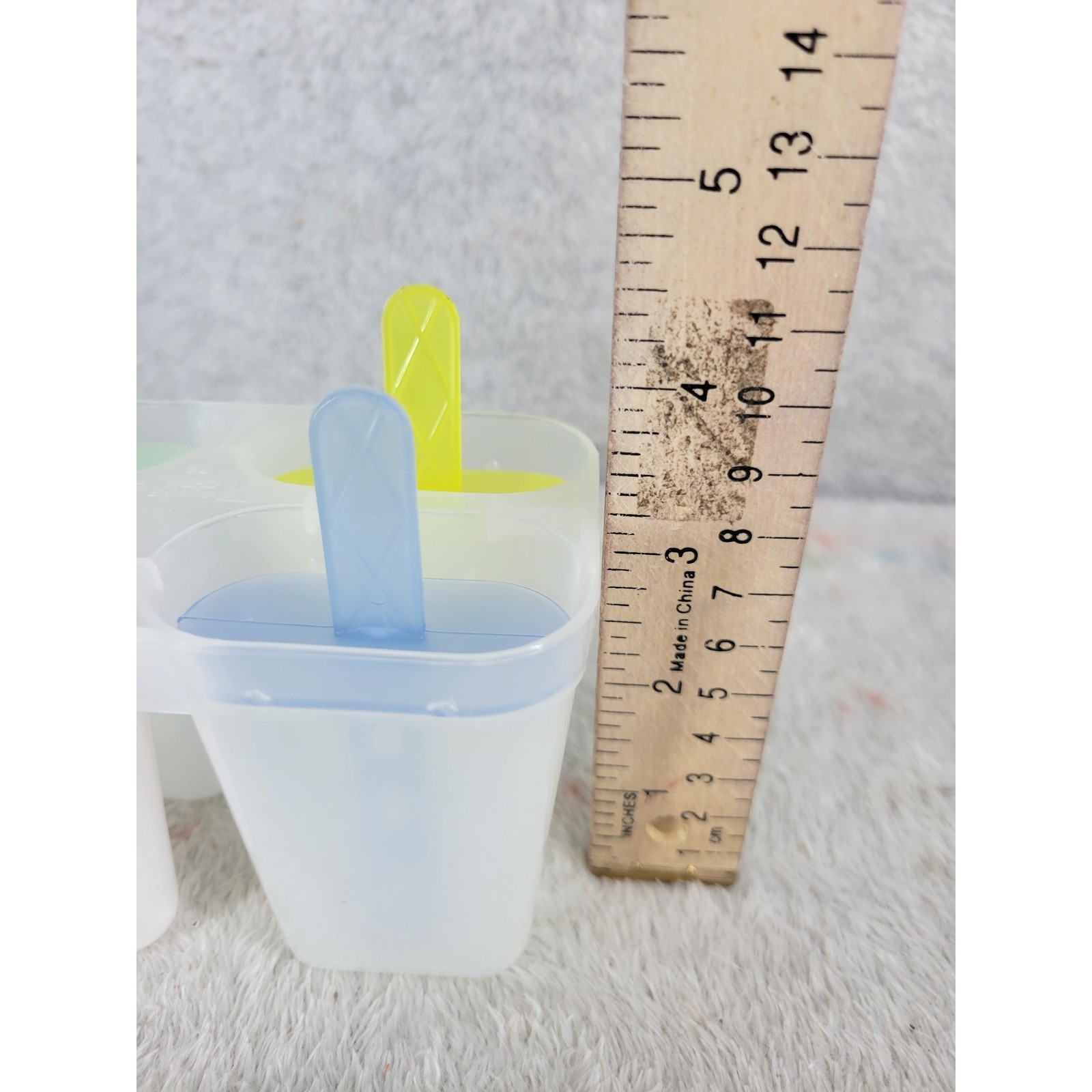 4 Cavity Popsicle Maker Ice Pop Molds Frozen Dessert Tool Set With Sticks