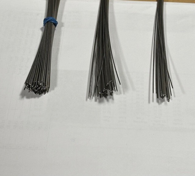 Stainless Steel Straight Wire Lure Shaft .035 & .040 Diameter FREE SHIPPING