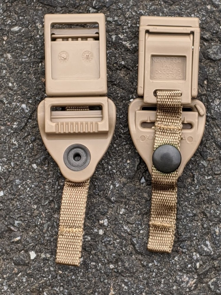 3Set Quick Release QR Buckle Replacement 1" Shoulder Strap Connector ILBE Coyote