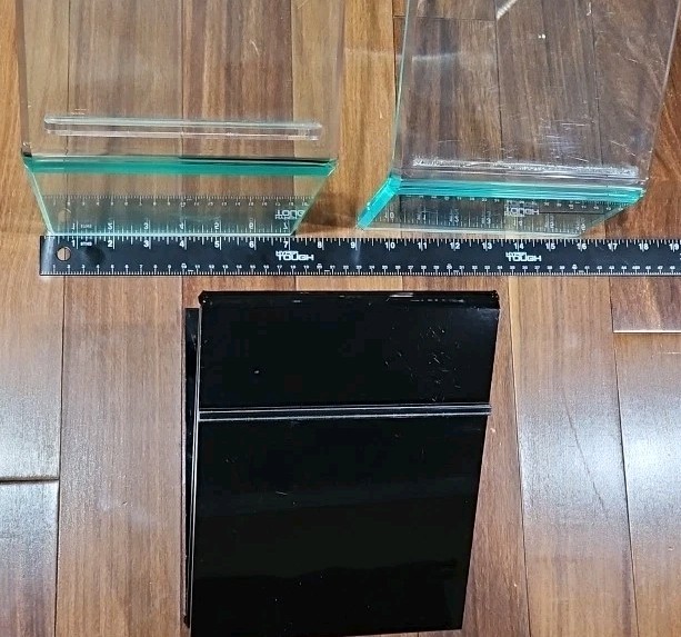 3 SHOE DISPLAY RISERS! Three Acrylic, High Quality, Commercial, Variable Sizes