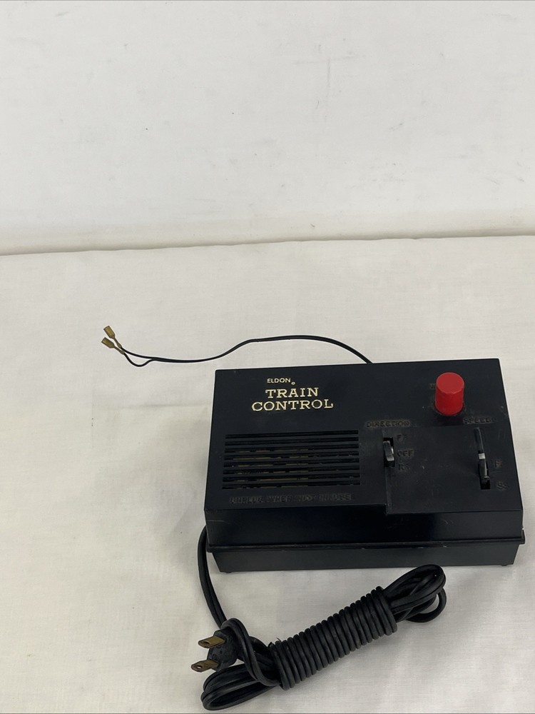 Push Whistle HO Transformer ELDON Model TRAIN CONTROL 12V power pack Untested