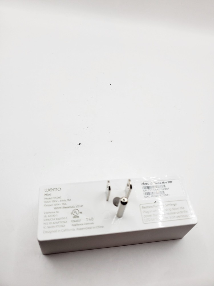Wemo Mini F7C063 WiFi Smart Plug