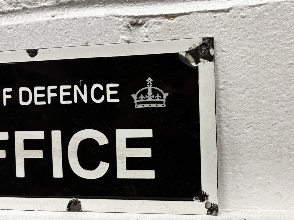 War Office Enamel Sign.