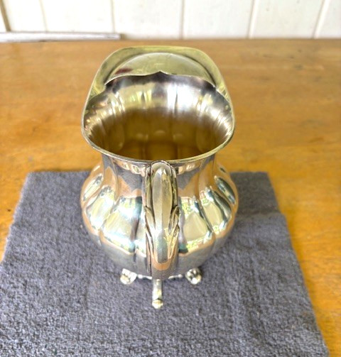 Vintage SHEFFIELD MELON By Community Silverplate Pitcher w/Handle