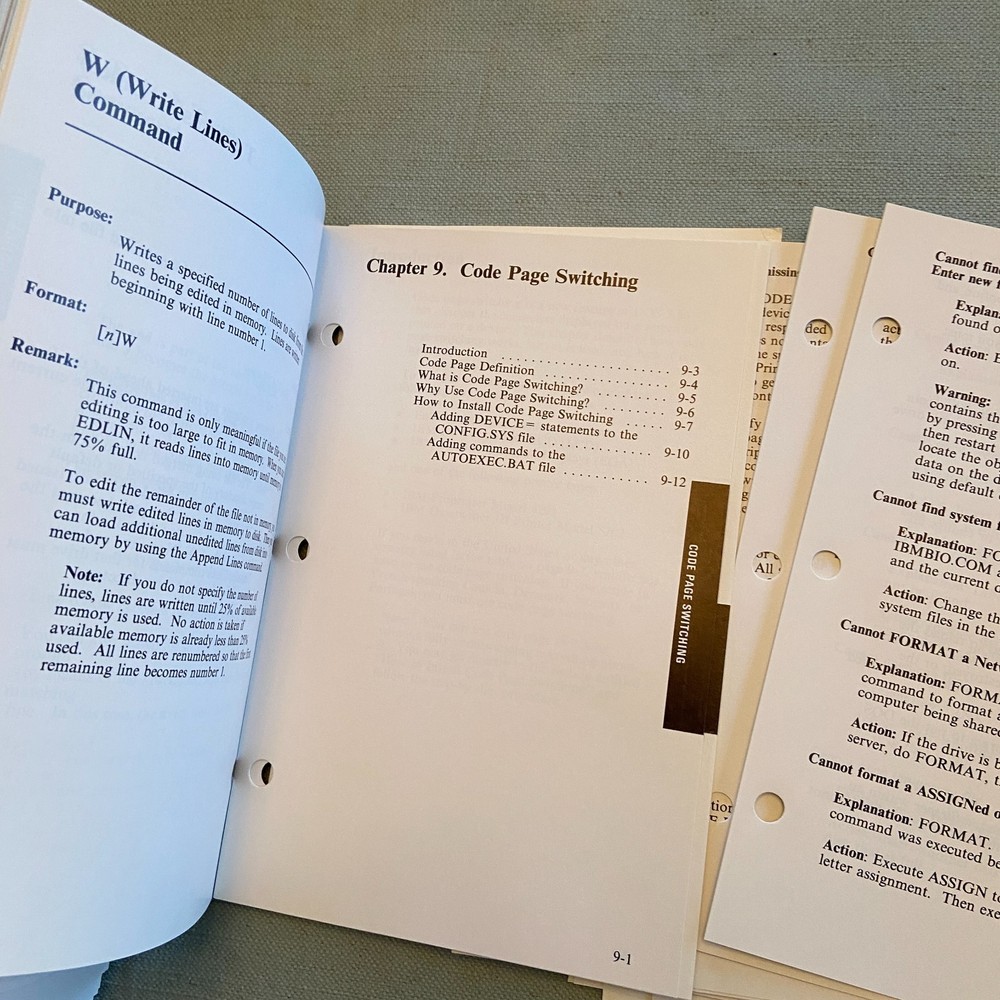 IBM Disk Operating System Version 3.30 Reference 1st Ed. 1987 Programming Family