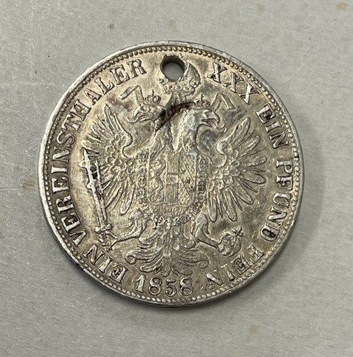 Austria - 1858-M Silver Thaler - Popular