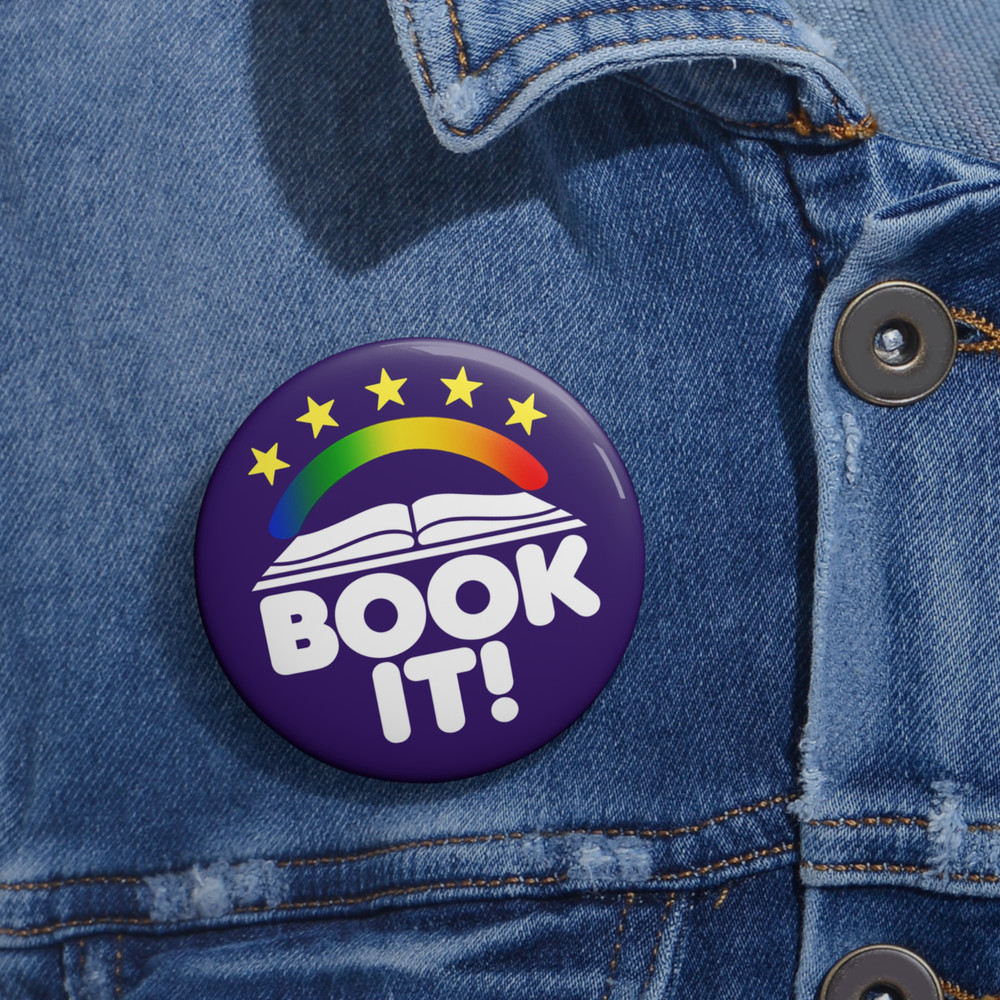 BOOK IT! Button/Pin 1990s/1980s Pinback 2.25 inch Retro Throwback Pizza Hut