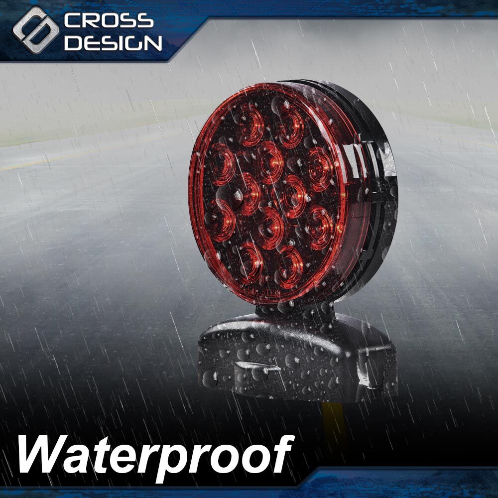 Fit For Magnetic Towing Light 12V Tow Trailer Lights LED Brake Tail Signal Lamp