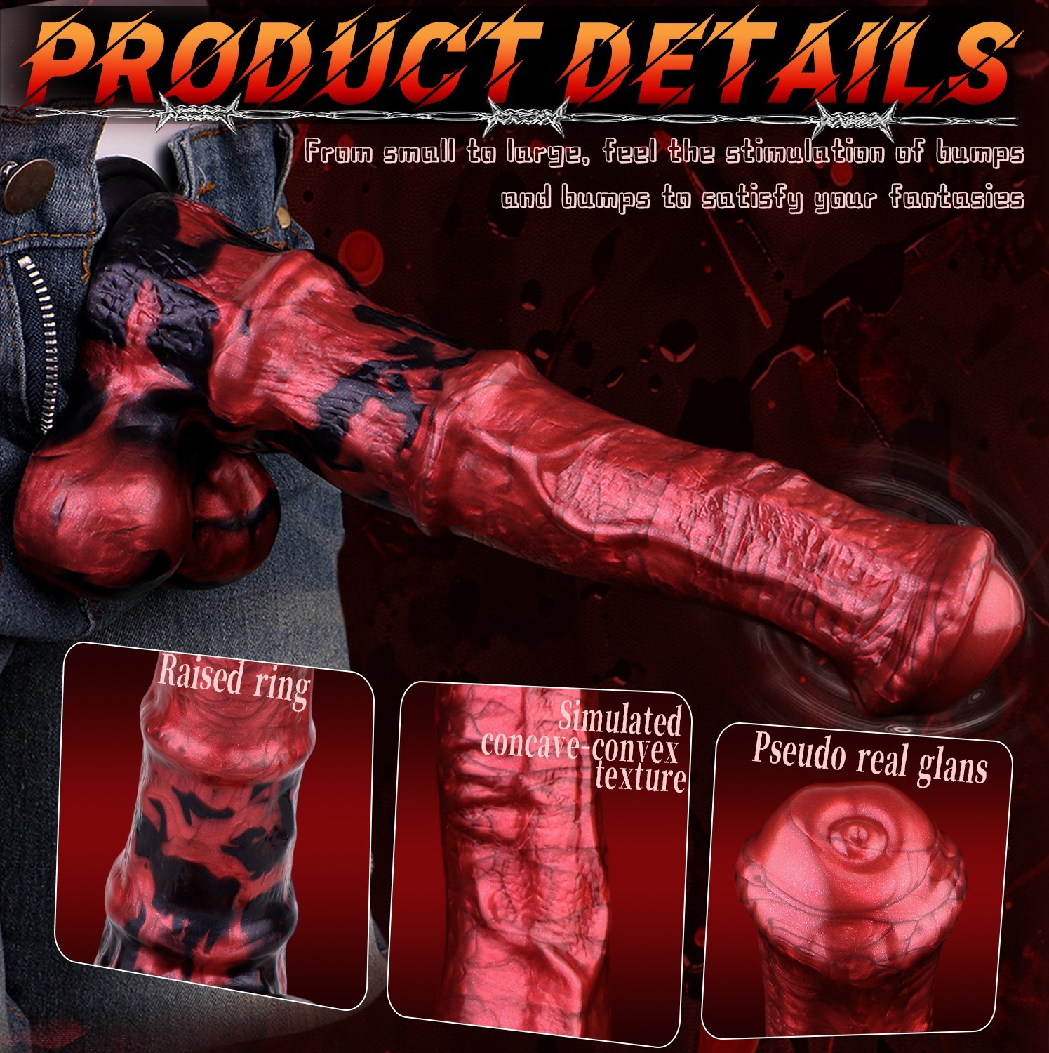 Silicone Fantasy Long Dildo With Suction Cup Realistic Penis Butt Plug Sex Toys