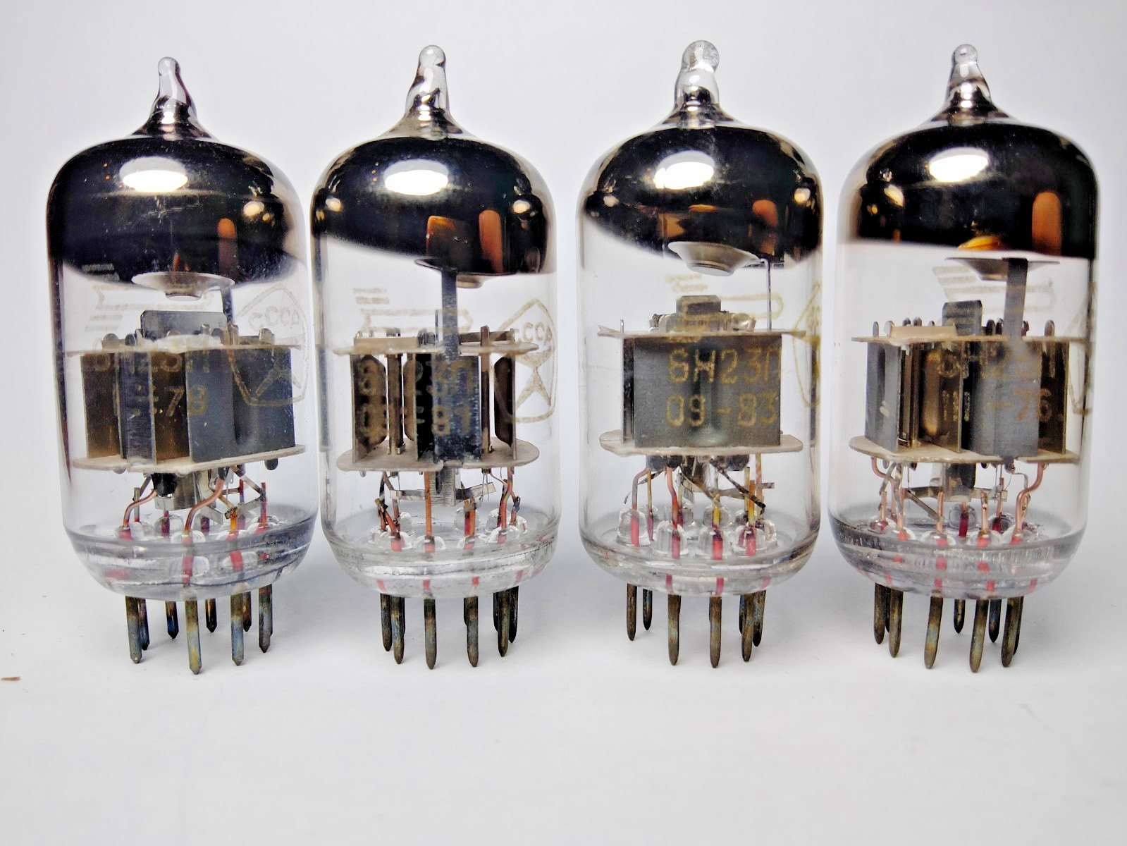 4 pcs NEW 6N23P / ECC88/6DJ8 Voshod tubes Matched Quad