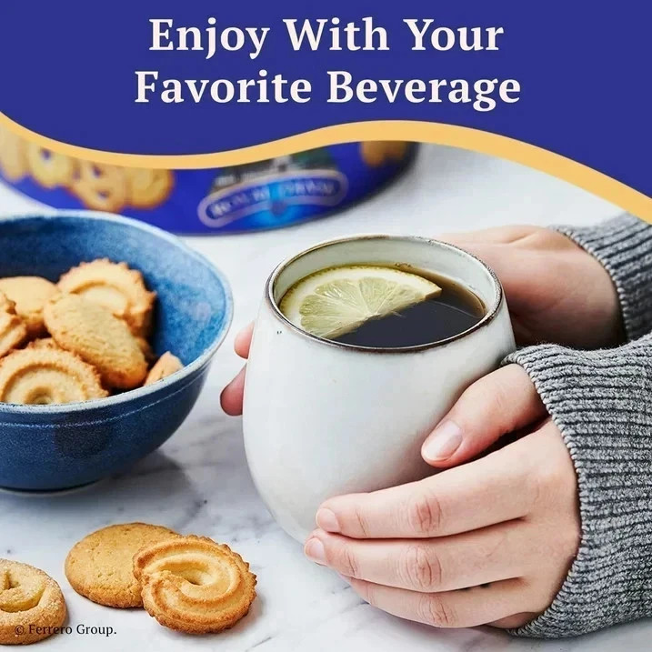 Royal Dansk Danish Butter Cookies Tin 12oz Assorted Classic Cookie Gift Box