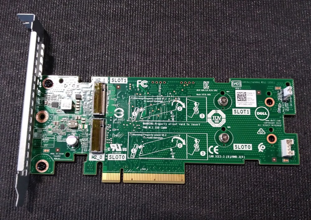 Dell JV70F BOSS-S1 (2X) M.2 PCIe SSD Boot Optimized Solid State Storage Adapter