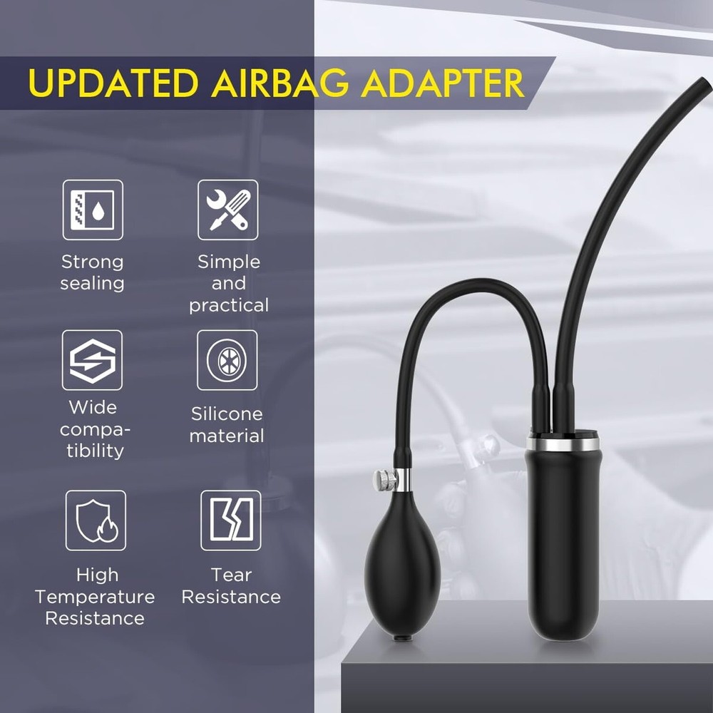 Universal Easy Intake Adapter with Strong Sealing Expandable Bladder for 12V ...