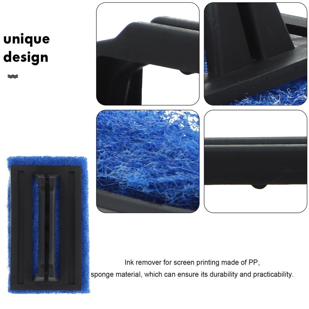 3 Pcs Cleaning Brush Ink Pad Triangular Screen Window Cleaner Remover