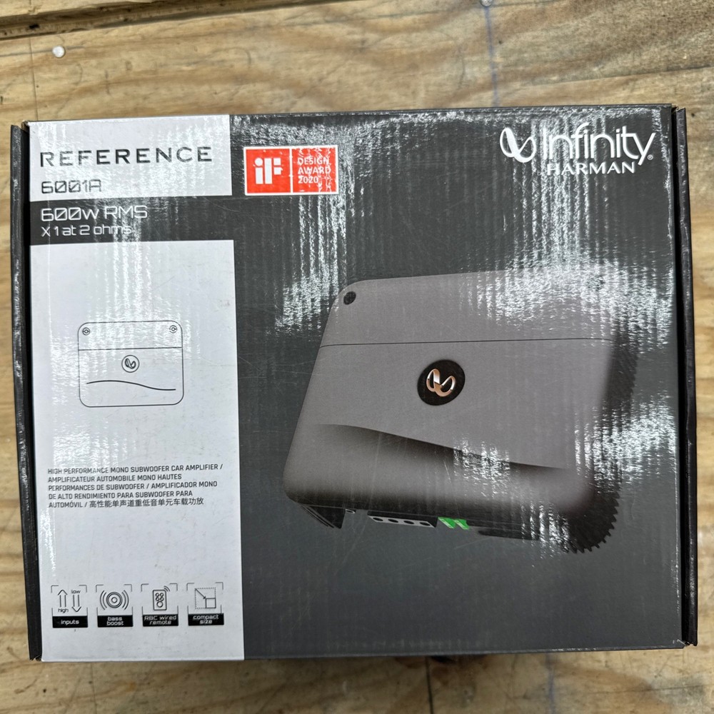 Infinity Reference 6001A Reference Series mono subwoofer amplifier 600w New