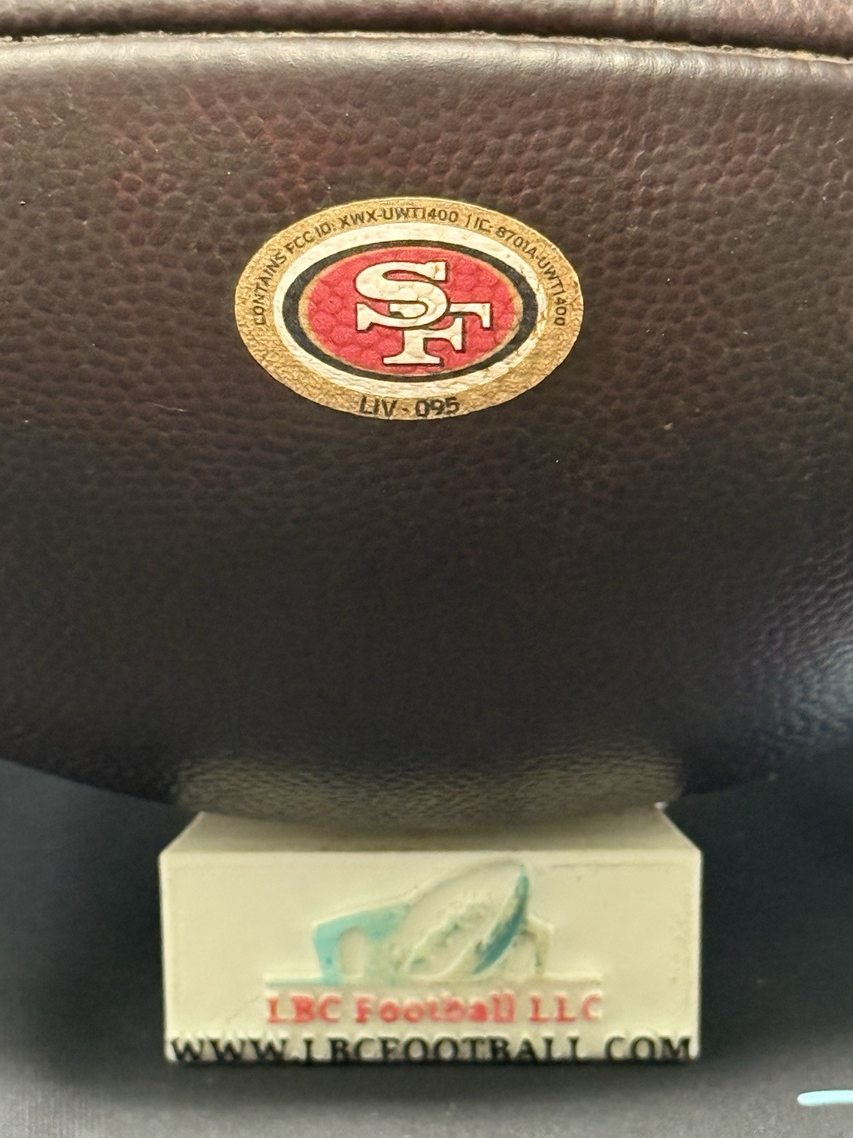 San Francisco 49ers Game Issued Super Bowl LIV Game Ball# 095 w/ 49ers COA