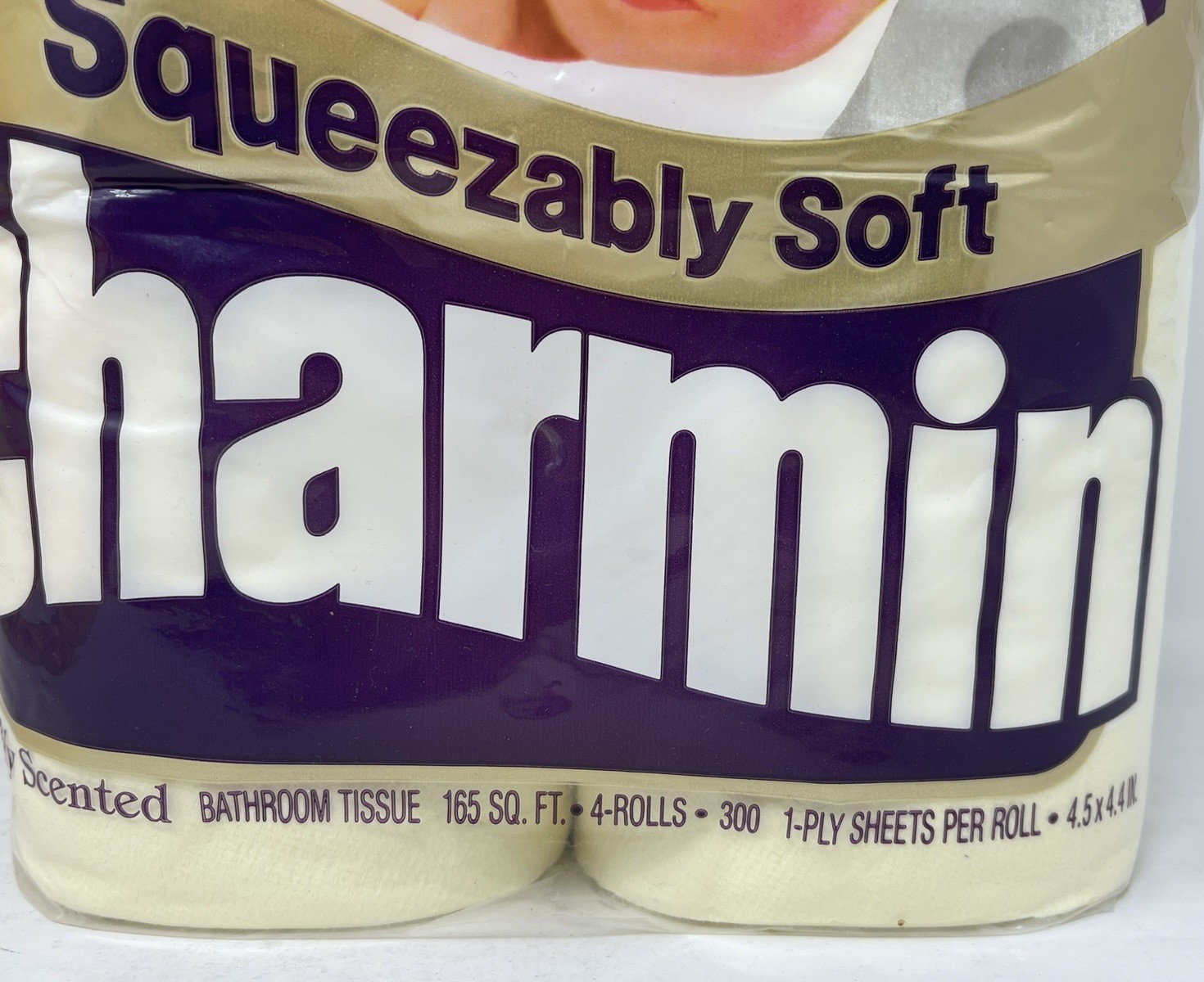 Vintage Charmin Squeezable Soft Toilet Paper Bath Tissue Movie Prop 1980s Yellow