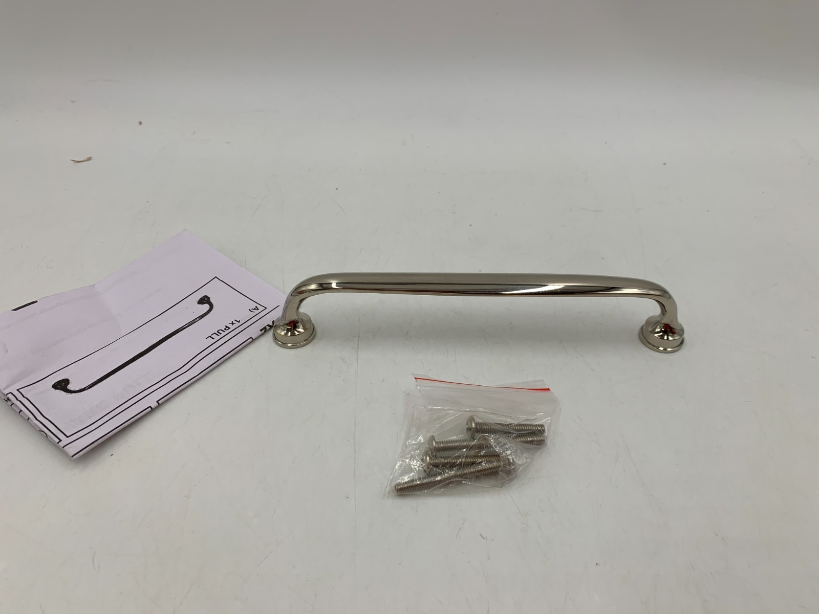 Pottery Barn Mercer Drawer Pull Polished Nickel 6" #F120A