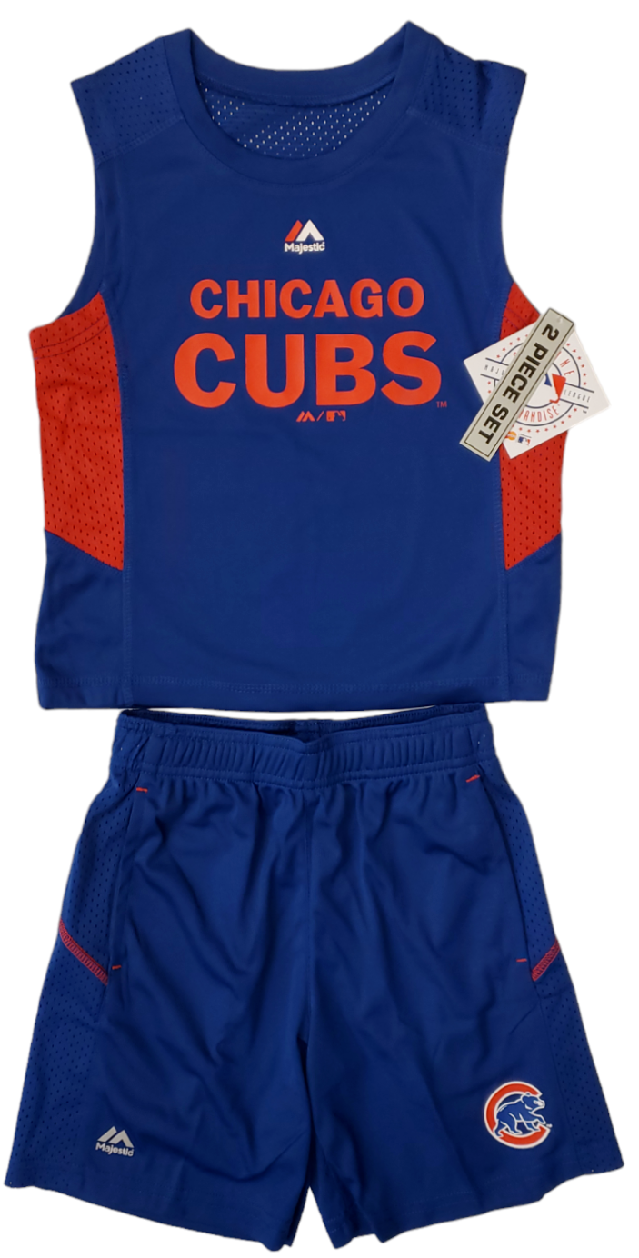 Chicago Cubs Child Sleeveless T-Shirt & Shorts 2 Piece Set