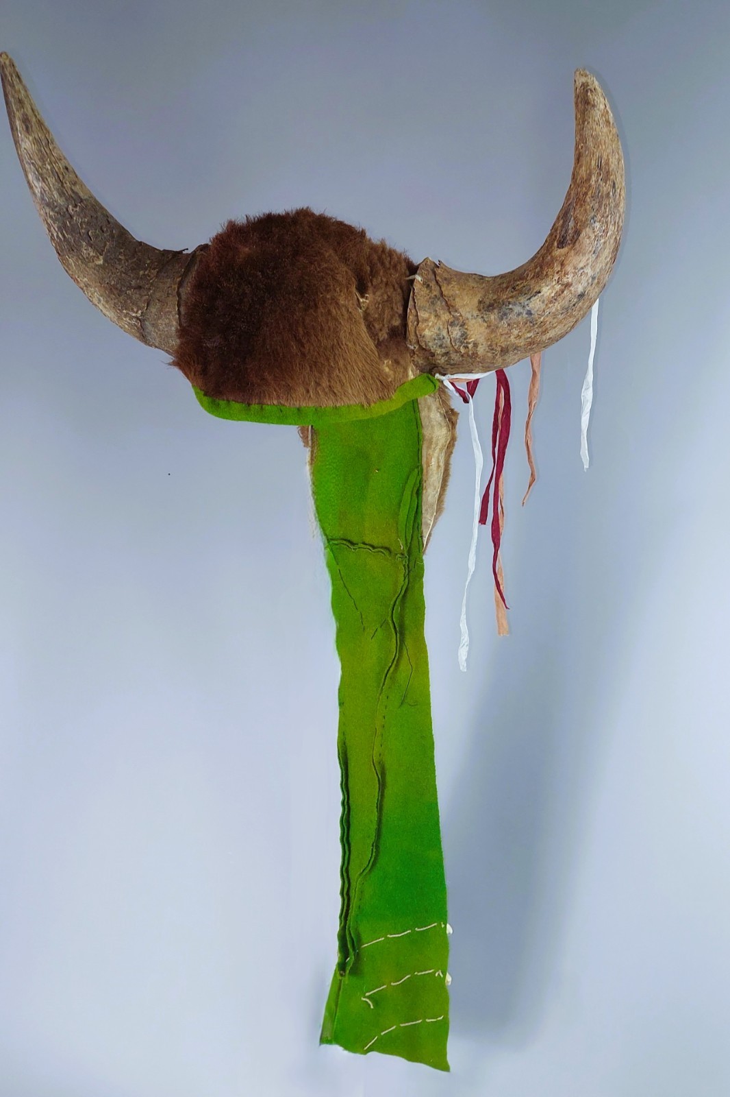 Antique Native American Southern Plains Indian; Buffalo Headdress; 19th Century