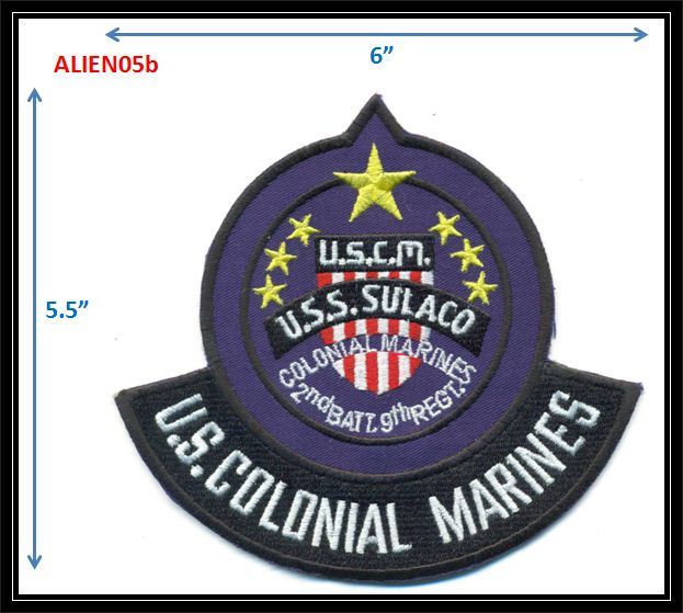 Sulaco USCM Marines Rocker Patch -- ALIEN05B
