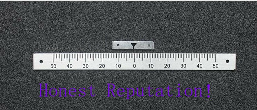 CNC Milling Machine Part 0-50 Degree Angle Plate Scale Ruler With Pointer Tool