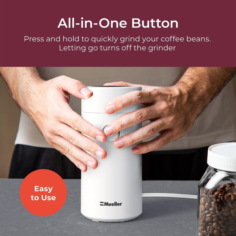 Coffee grinder, suitable for spices, nuts, herbs, and coffee beans